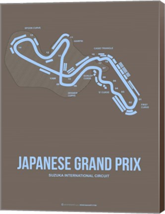 Framed Japanese Grand Prix 1 Print