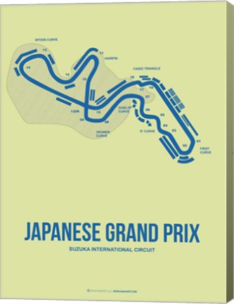 Framed Japanese Grand Prix 2 Print