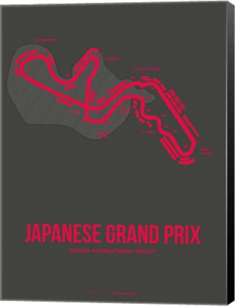 Framed Japanese Grand Prix 3 Print