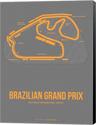 Framed Brazilian Grand Prix 1 Print