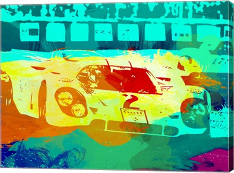 Framed Porsche 917 Watercolor Print