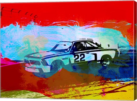 Framed BMW 3.0 CSL Racing Print