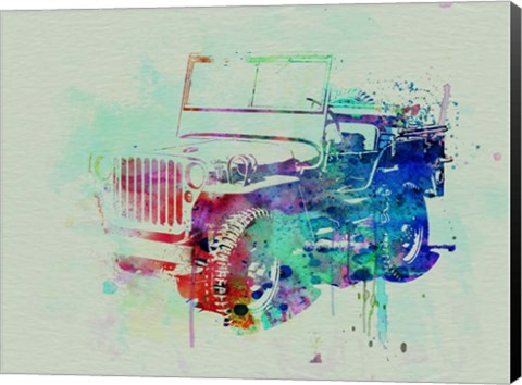 Framed Jeep Willis Print