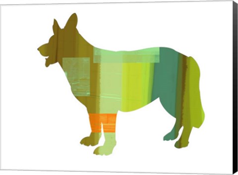 Framed German Shepard 1 Print