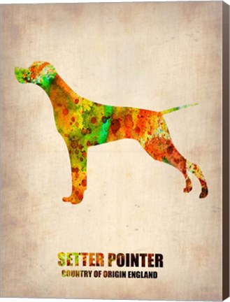 Framed Setter Pointer 2 Print