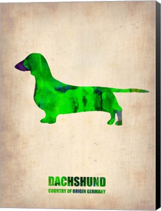 Framed Dachshund 1 Print