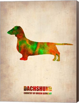 Framed Dachshund 2 Print