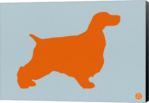 Framed Springer Spaniel Orange Print