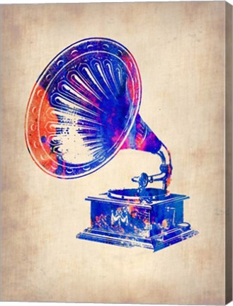 Framed Gramophone 2 Print