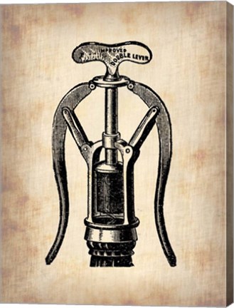 Framed Vintage Wine Opener 1 Print