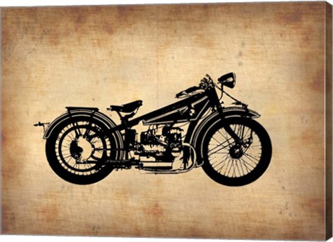 Framed Vintage Motorcycle 1 Print