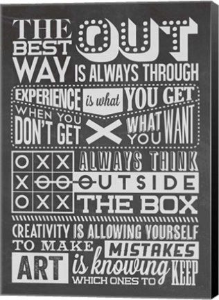 Framed Creativity Set Black Print