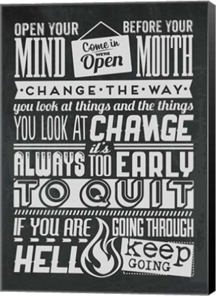 Framed Change Set Grey Print
