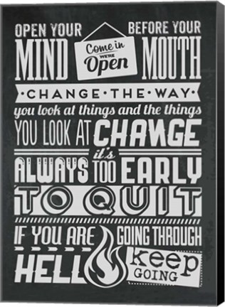 Framed Change Set Grey Print