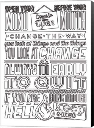 Framed Change Set Black Print