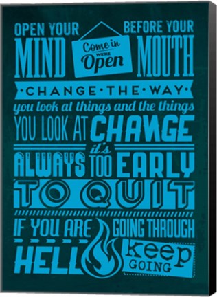 Framed Action Set Blue Print