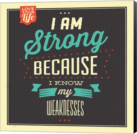Framed I&#39;m Strong Print