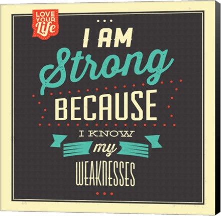 Framed I&#39;m Strong Print