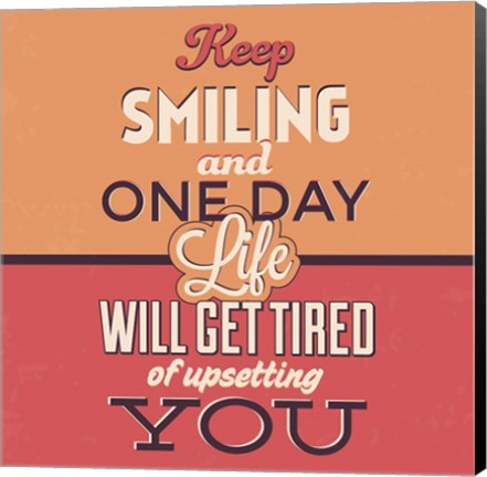 Framed Keep Smiling Print