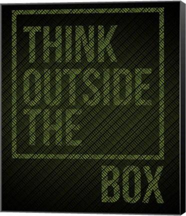 Framed Think Outside of The Box Print