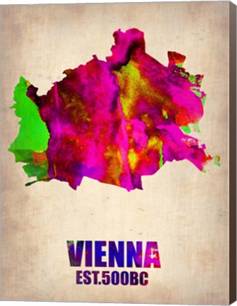 Framed Vienna Watercolor Print