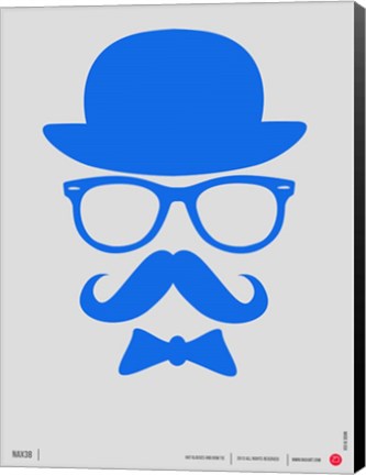 Framed Hats Glasses and Mustache 3 Print