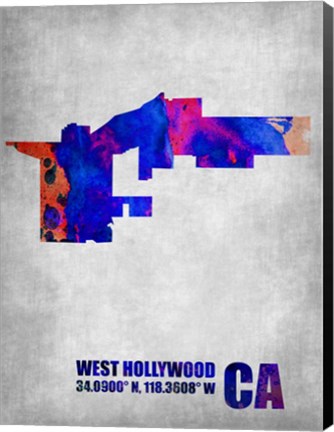 Framed West Hollywood California Print