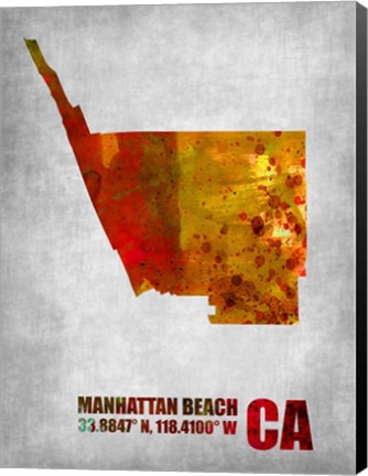 Framed Manhattan Beach California Print