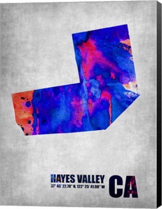 Framed Hayes Valley California Print