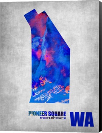 Framed Pioneer Square Washington Print