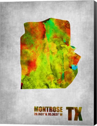 Framed Montrose Texas Print