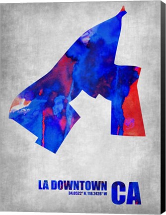 Framed Downtown Los Angeles California Print