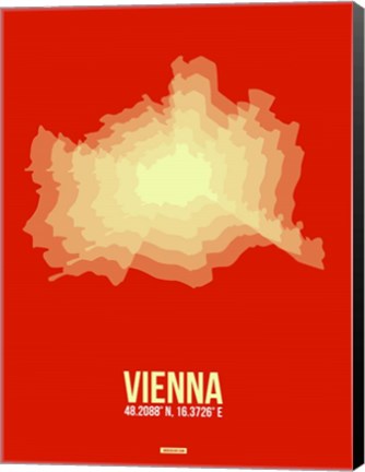 Framed Vienna Radiant Map 1 Print