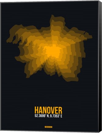 Framed Hanover Radiant Map 1 Print