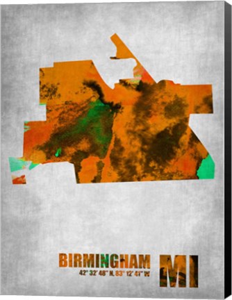Framed Birmingham Michigan Print