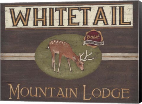 Framed Lodge Sign VI Print