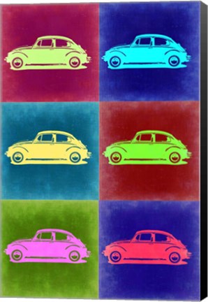 Framed VW Beetle Pop Art 2 Print