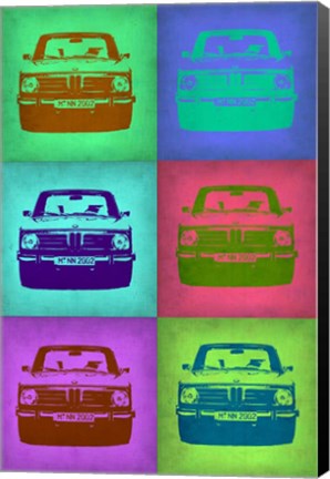 Framed BMW 2002 Pop Art 2 Print