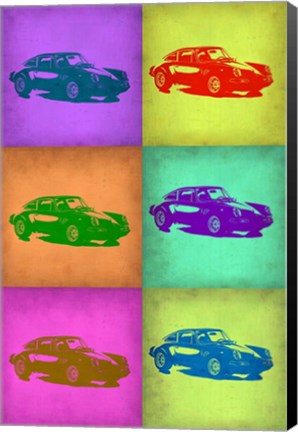 Framed Porsche Pop Art 2 Print