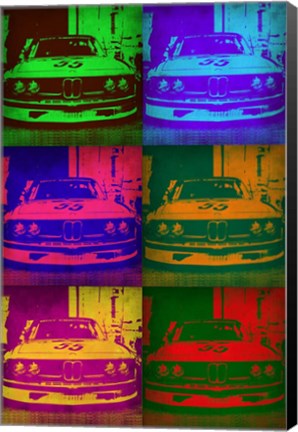 Framed BMW Front Pop Art 1 Print