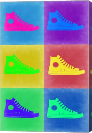 Framed Shoe Pop Art 2 Print