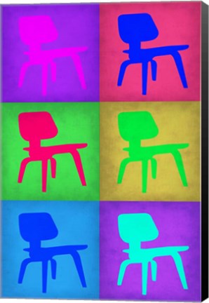 Framed Eames Chair Pop Art 5 Print