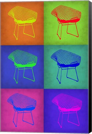 Framed Brickel Chair Pop Art 1 Print