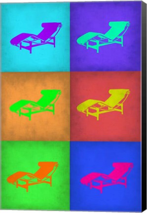 Framed Lounge Chair Pop Art 1 Print