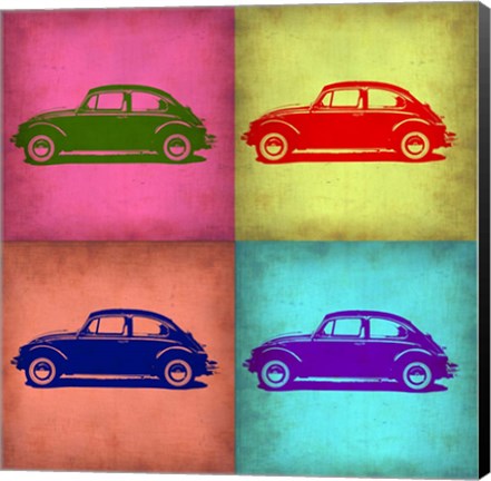 Framed VW Beetle Pop Art 1 Print