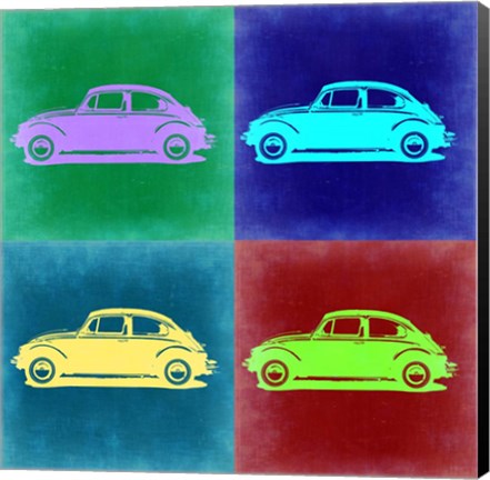 Framed VW Beetle Pop Art 3 Print