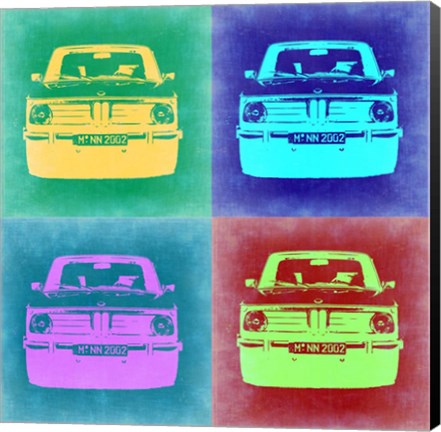 Framed BMW 2002 Pop Art 1 Print
