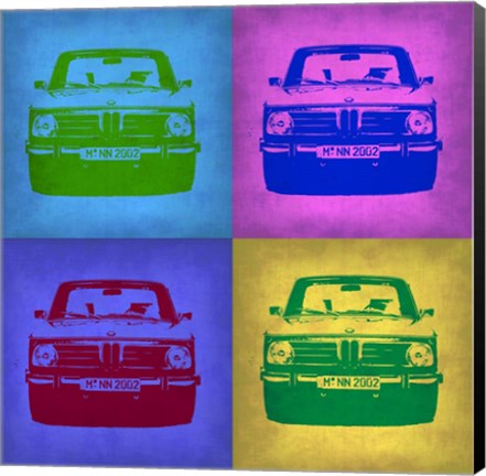 Framed BMW 2002 Pop Art 3 Print