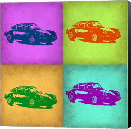 Framed Porsche Pop Art 1 Print