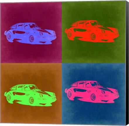 Framed Porsche Pop Art 3 Print